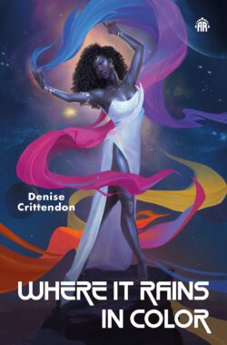where it rains in colour jacket image – a black woman dances with colors